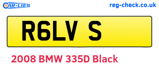 R6LVS are the vehicle registration plates.