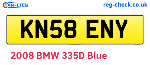 KN58ENY are the vehicle registration plates.