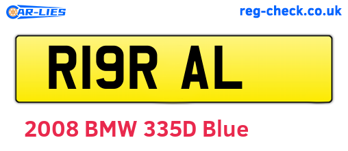 R19RAL are the vehicle registration plates.