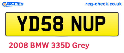 YD58NUP are the vehicle registration plates.