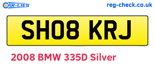SH08KRJ are the vehicle registration plates.