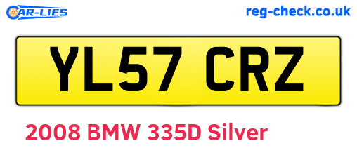 YL57CRZ are the vehicle registration plates.