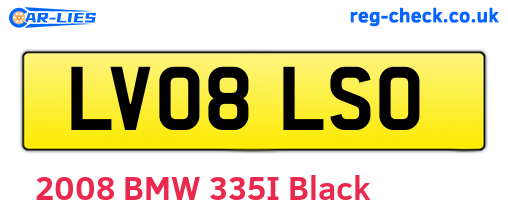 LV08LSO are the vehicle registration plates.