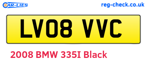 LV08VVC are the vehicle registration plates.