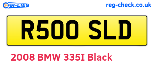 R500SLD are the vehicle registration plates.