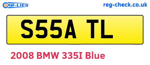 S55ATL are the vehicle registration plates.