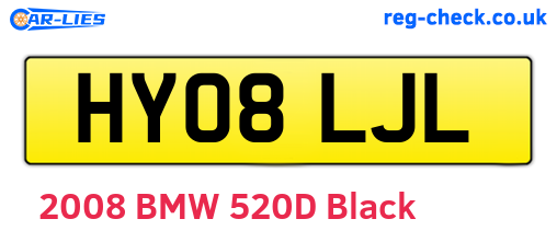 HY08LJL are the vehicle registration plates.