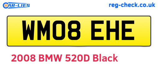 WM08EHE are the vehicle registration plates.