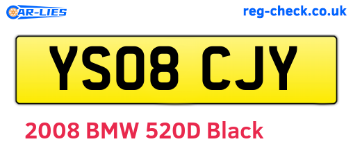YS08CJY are the vehicle registration plates.