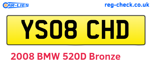YS08CHD are the vehicle registration plates.
