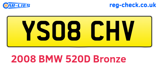 YS08CHV are the vehicle registration plates.