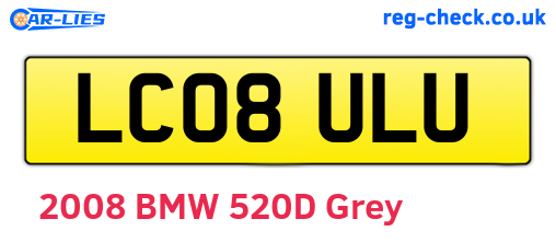 LC08ULU are the vehicle registration plates.