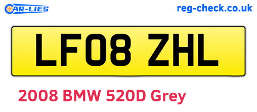 LF08ZHL are the vehicle registration plates.