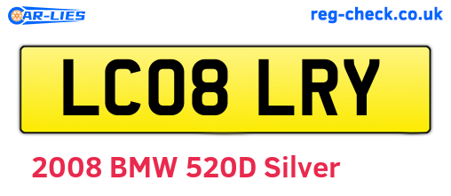 LC08LRY are the vehicle registration plates.