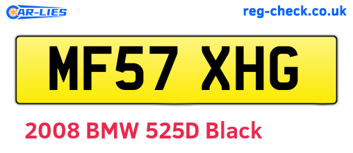 MF57XHG are the vehicle registration plates.