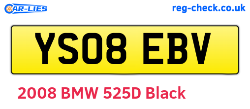 YS08EBV are the vehicle registration plates.