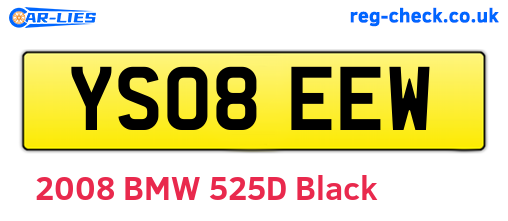 YS08EEW are the vehicle registration plates.