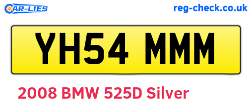 YH54MMM are the vehicle registration plates.