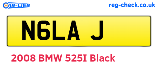 N6LAJ are the vehicle registration plates.
