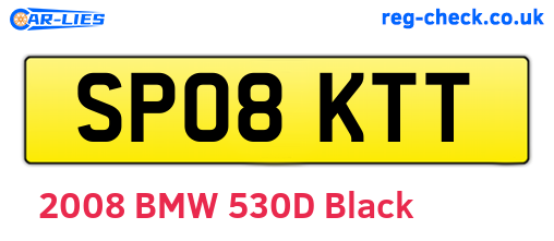 SP08KTT are the vehicle registration plates.