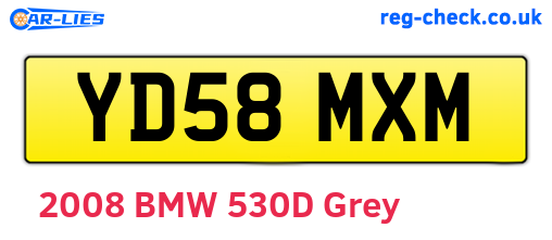 YD58MXM are the vehicle registration plates.