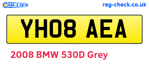 YH08AEA are the vehicle registration plates.