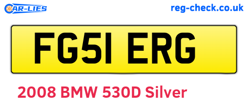 FG51ERG are the vehicle registration plates.