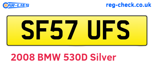 SF57UFS are the vehicle registration plates.