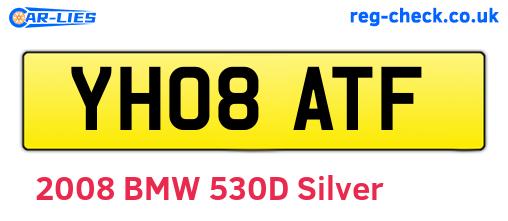 YH08ATF are the vehicle registration plates.