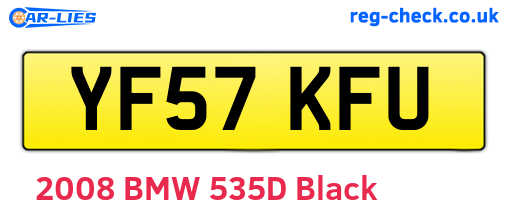 YF57KFU are the vehicle registration plates.