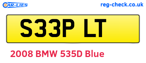 S33PLT are the vehicle registration plates.
