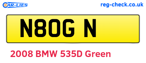 N8OGN are the vehicle registration plates.