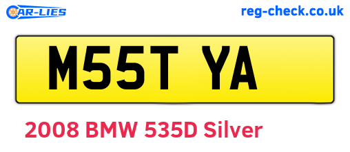 M55TYA are the vehicle registration plates.