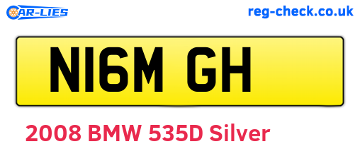 N16MGH are the vehicle registration plates.