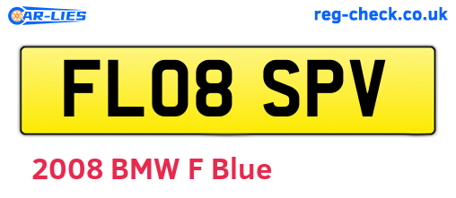 FL08SPV are the vehicle registration plates.