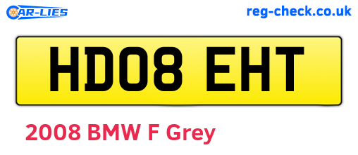 HD08EHT are the vehicle registration plates.