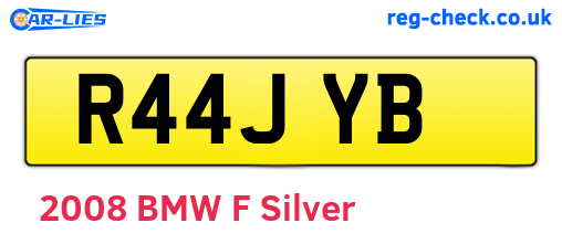 R44JYB are the vehicle registration plates.