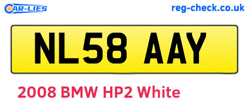 NL58AAY are the vehicle registration plates.