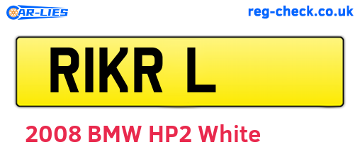 R1KRL are the vehicle registration plates.