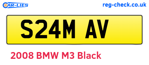 S24MAV are the vehicle registration plates.