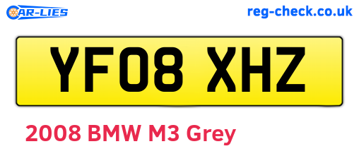 YF08XHZ are the vehicle registration plates.