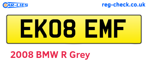 EK08EMF are the vehicle registration plates.