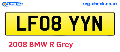 LF08YYN are the vehicle registration plates.
