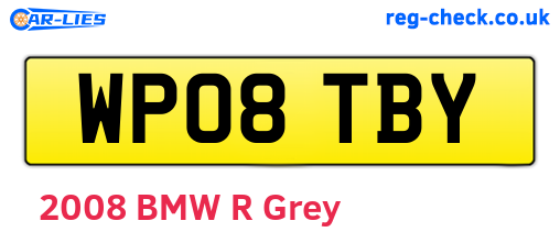 WP08TBY are the vehicle registration plates.