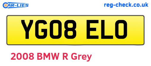 YG08ELO are the vehicle registration plates.
