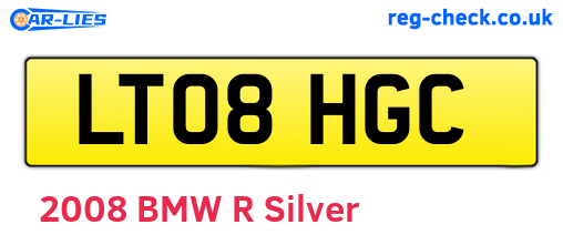 LT08HGC are the vehicle registration plates.