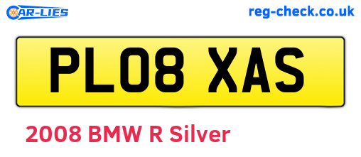 PL08XAS are the vehicle registration plates.