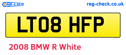 LT08HFP are the vehicle registration plates.