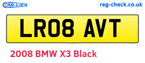 LR08AVT are the vehicle registration plates.
