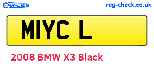 M1YCL are the vehicle registration plates.